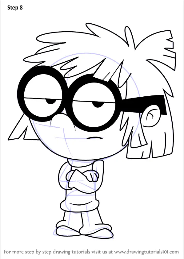 Learn How To Draw Lisa Loud From The Loud House The Loud House Step By Step Drawing Tutorials