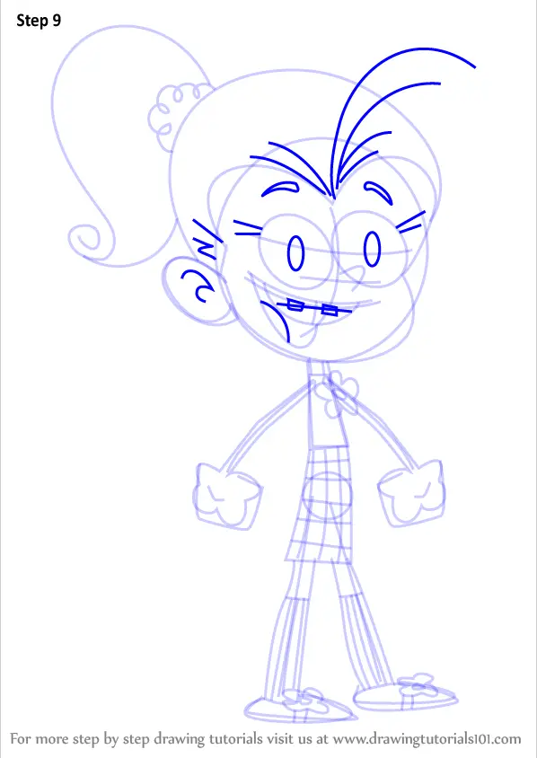 Learn How to Draw Luan Loud from The Loud House (The Loud House) Step