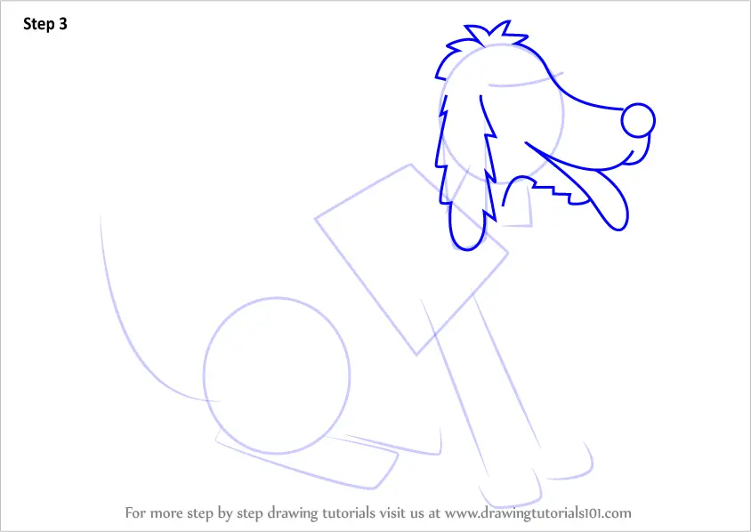 How to Draw Floppy the dog from The Magic Key (The Magic Key) Step by