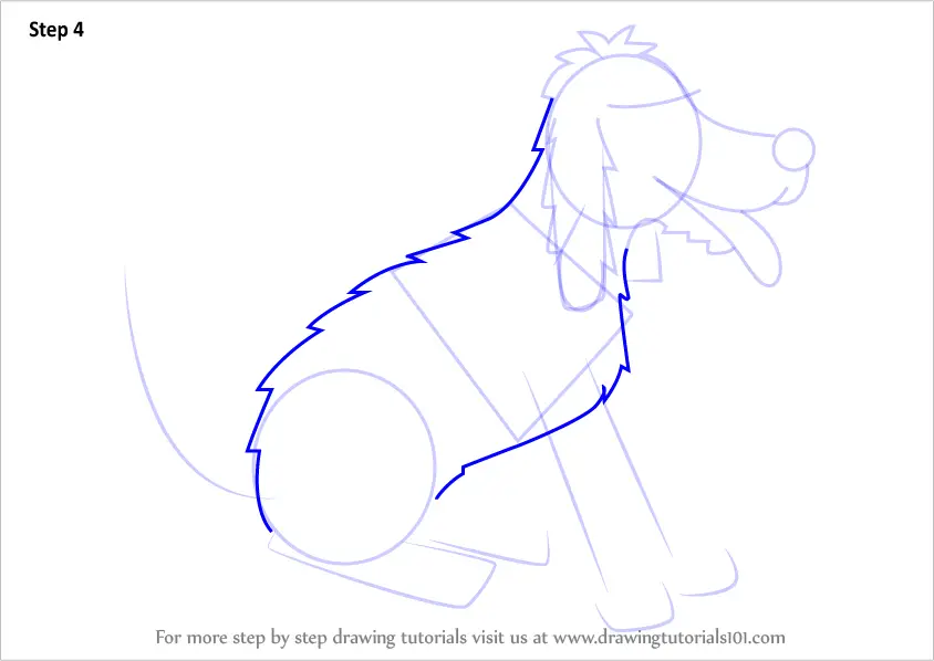 How to Draw Floppy the dog from The Magic Key (The Magic Key) Step by