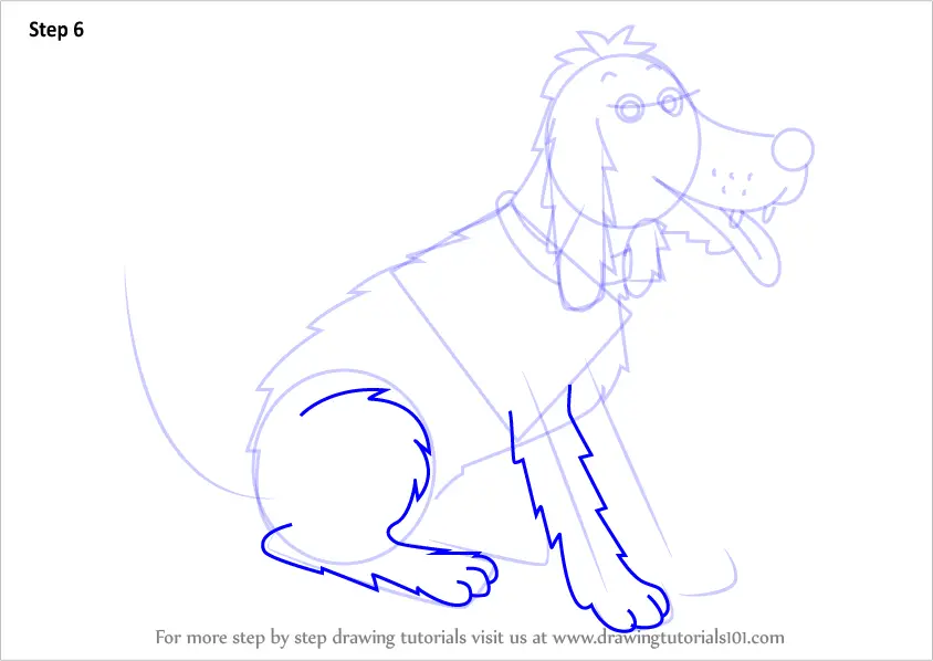 How to Draw Floppy the dog from The Magic Key (The Magic Key) Step by