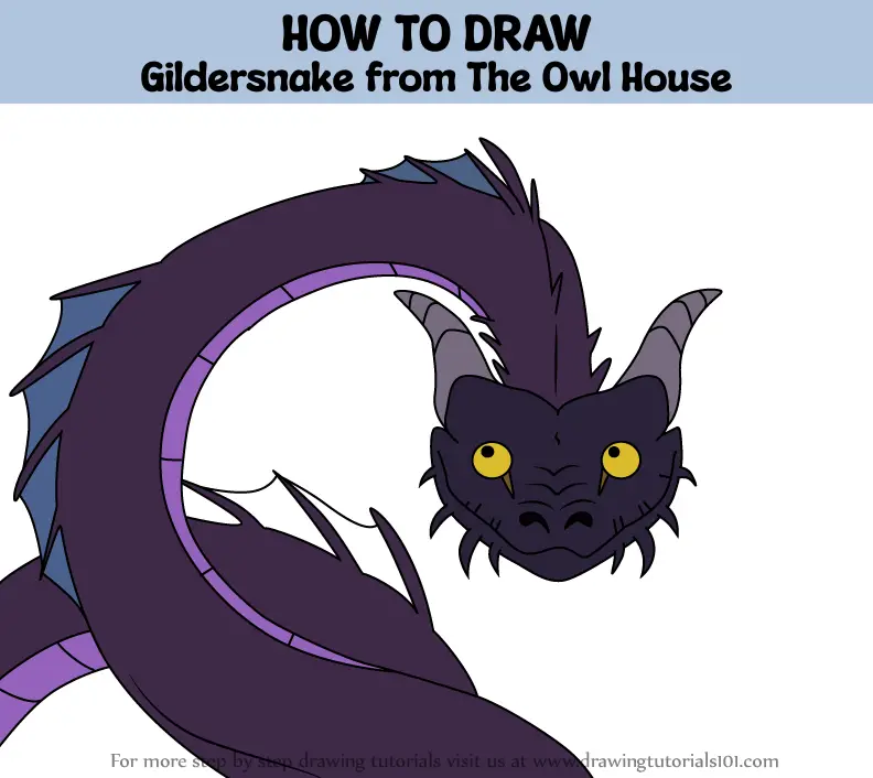 How to Draw Gildersnake from The Owl House (The Owl House) Step by Step ...