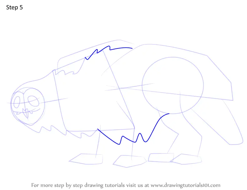 How to Draw Owl Beast from The Owl House (The Owl House) Step by Step ...