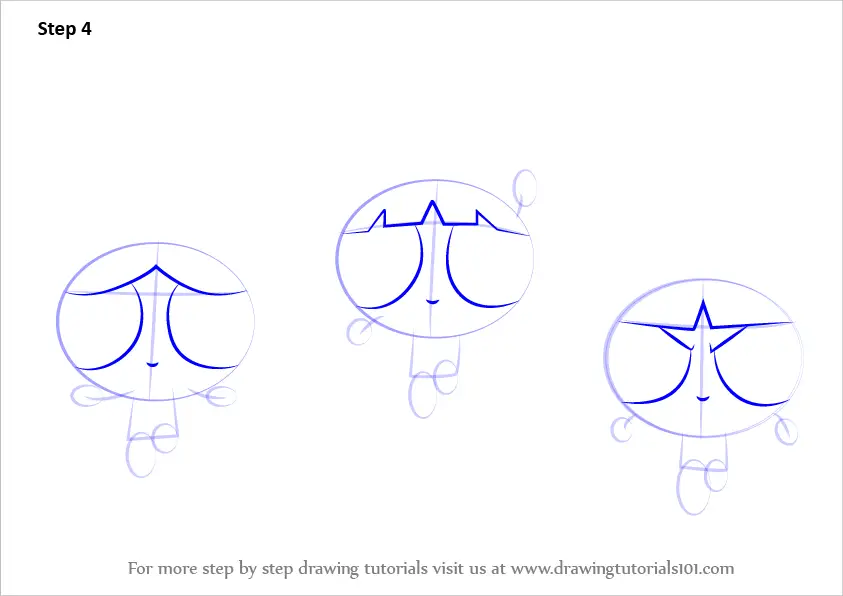 How To Draw Powerpuff Girls The Powerpuff Girls Step By Step