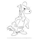 How to Draw Quick Draw McGraw