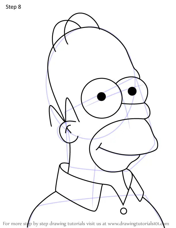 How to Draw Abraham Simpson, Sr. from Simpsons (The Simpsons) Step by ...