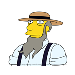 How to Draw Amish man from Simpsons