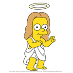 How to Draw Baby Jesus from Simpsons