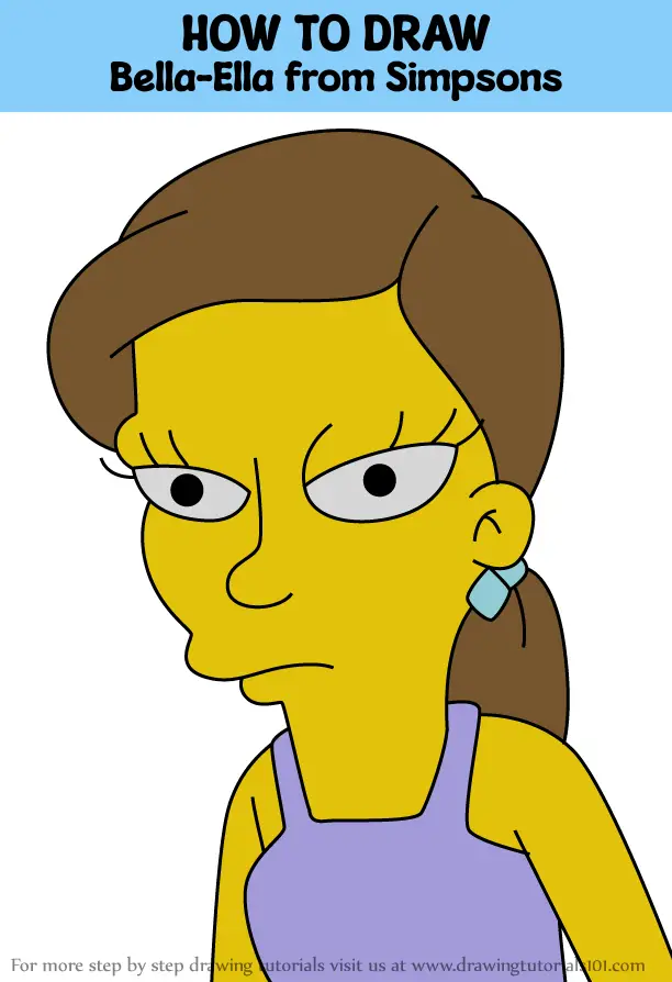 How to Draw Bella-Ella from Simpsons (The Simpsons) Step by Step ...