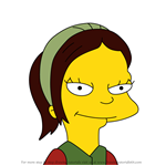 How to Draw Caitlin from Simpsons