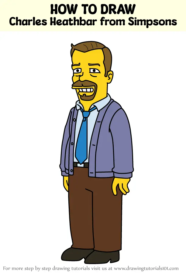 How to Draw Charles Heathbar from Simpsons (The Simpsons) Step by Step ...