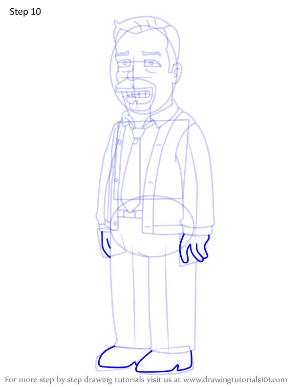 How to Draw Charles Heathbar from Simpsons (The Simpsons) Step by Step ...