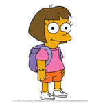 How to Draw Dora Marquez from Simpsons
