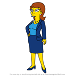 How to Draw Dr. Stacey Swanson from Simpsons