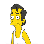 How to Draw Dwight Diddlehopper from Simpsons