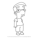 How to Draw Milhouse Van Houten from The Simpsons
