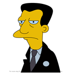 How to Draw Mr. Black from Simpsons
