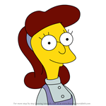 How to Draw Ms. Albright from Simpsons