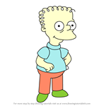 How to Draw Wendell Borton from Simpsons