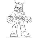 How to Draw Ant-Man from The Super Hero Squad Show