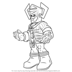How to Draw Galactus from The Super Hero Squad Show
