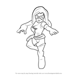 How to Draw Ms. Marvel from The Super Hero Squad Show