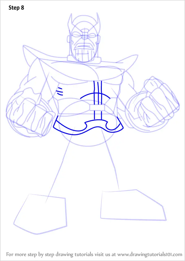 Learn How To Draw Thanos From The Super Hero Squad Show