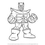 How to Draw Thanos from The Super Hero Squad Show