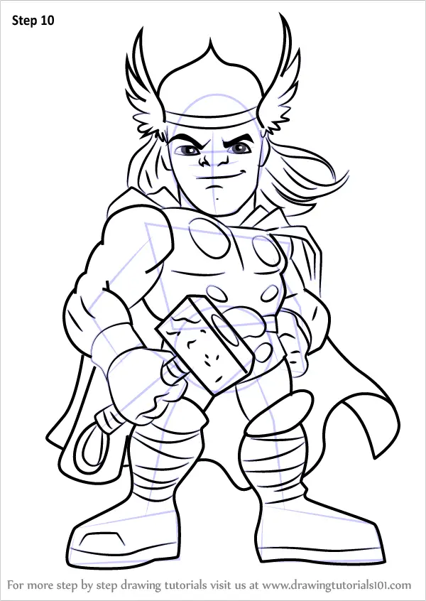 super hero squad thor coloring pages