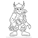 How to Draw Thor from The Super Hero Squad Show