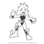 How to Draw Volcana from The Super Hero Squad Show