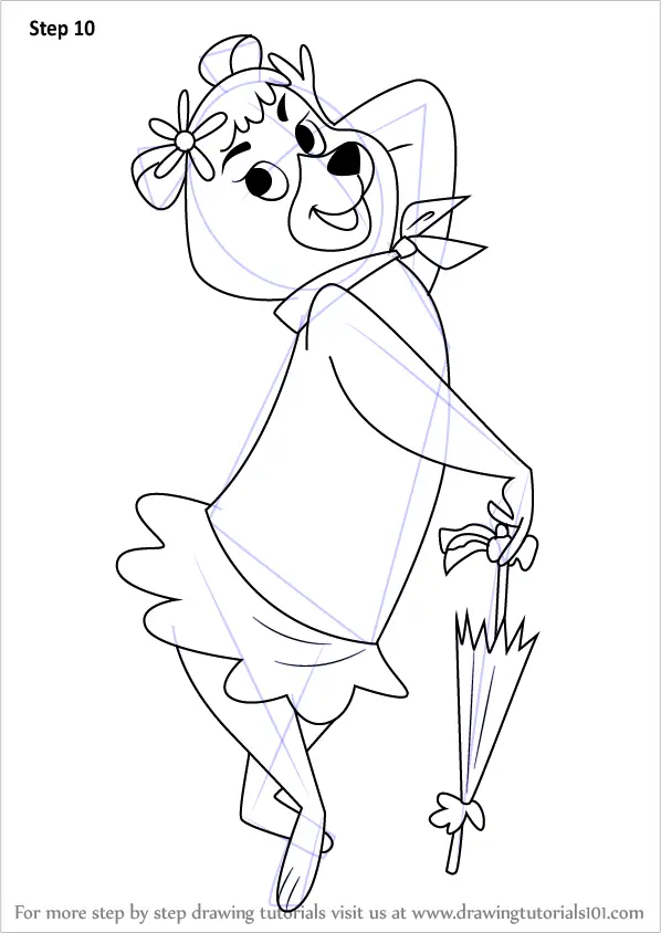 Learn How to Draw Cindy Bear from The Yogi Bear Show (The Yogi Bear
