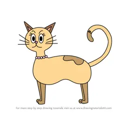 How to Draw Mr. Kitty from The ZhuZhus