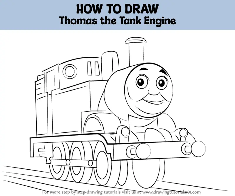 How to Draw Thomas the Tank Engine (Thomas & Friends) Step by Step ...