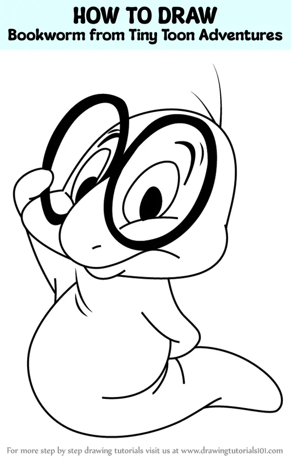 How To Draw Bookworm From Tiny Toon Adventures (Tiny Toon Adventures ...