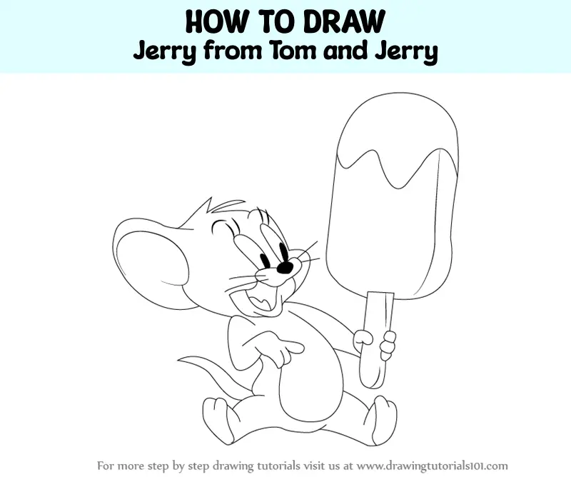 How To Draw Tom From Tom And Jerry - Tom And Jerry Drawing Easy, HD Png  Download - vhv