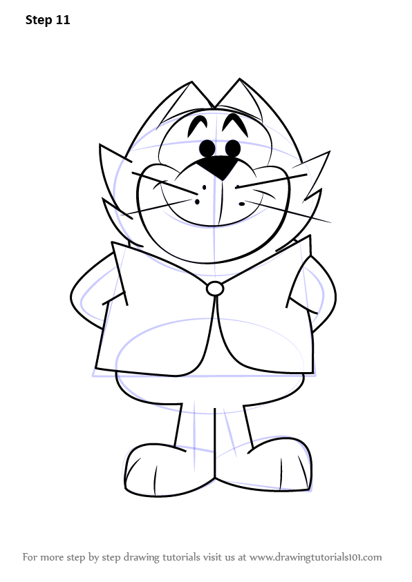 Learn How to Draw  Benny from Top  Cat Top  Cat Step by 