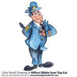 How to Draw Officer Dibble from Top Cat