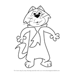 How to Draw Spook from Top Cat