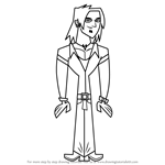 How to Draw Alejandro from Total Drama