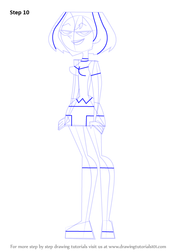 How To Draw Gwen From Total Drama Island (total Drama Island) Step By 