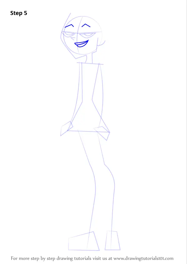 How to Draw Gwen from Total Drama Island (Total Drama Island) Step by ...