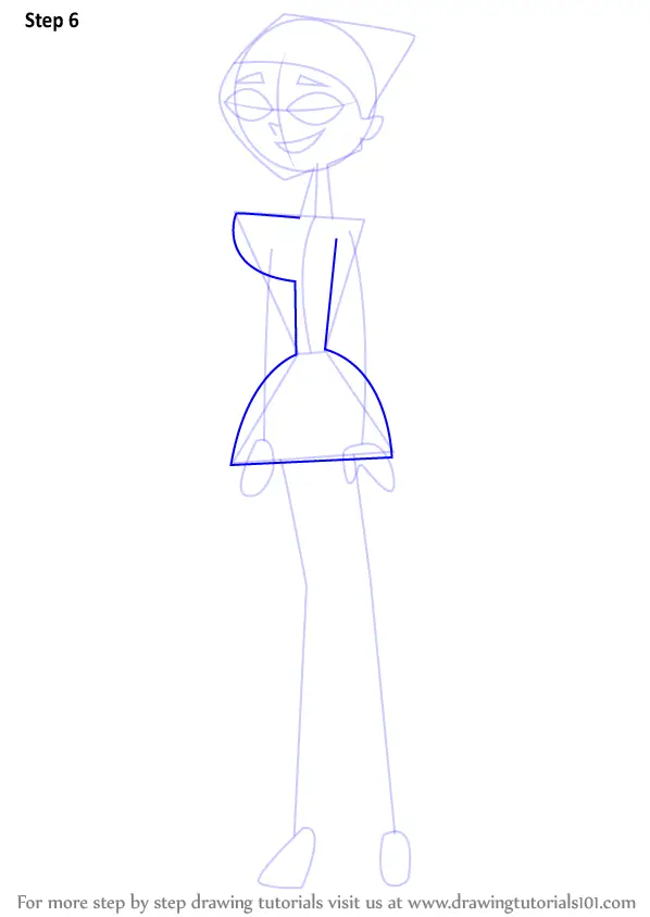 How to Draw Lindsay from Total Drama Island (Total Drama Island) Step