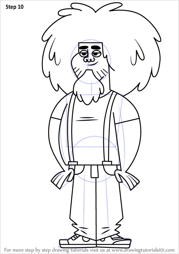 How to Draw Beardo from Total Drama (Total Drama) Step by Step ...