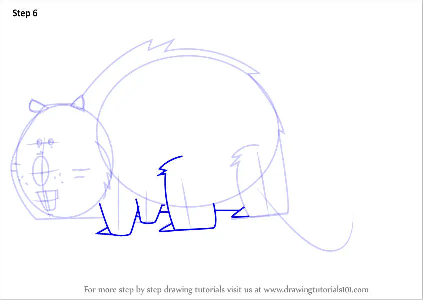 How to Draw Beaver from Total Drama (Total Drama) Step by Step ...