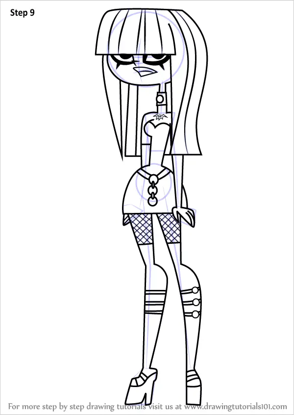 How To Draw Crimson From Total Drama (total Drama) Step By Step 