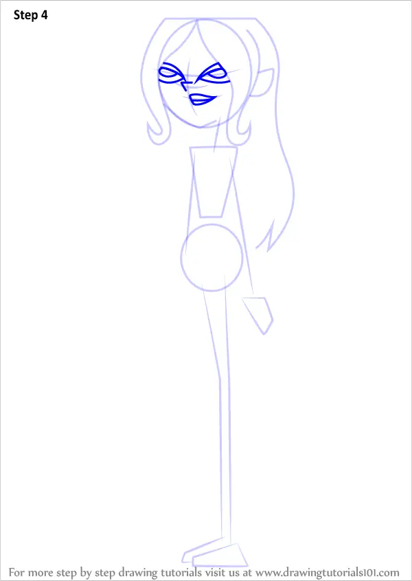 How To Draw Dawn From Total Drama (total Drama) Step By Step 