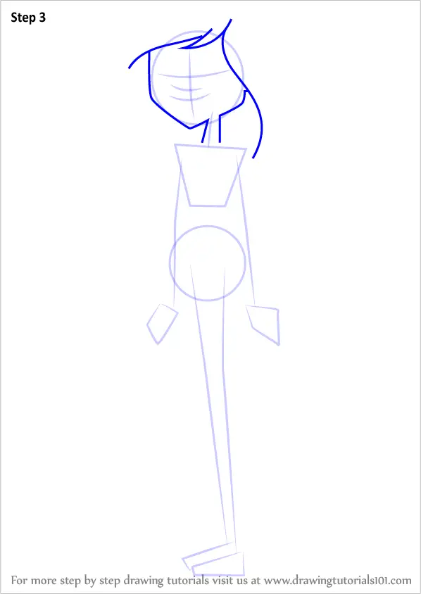 How To Draw Ellody From Total Drama (total Drama) Step By Step 