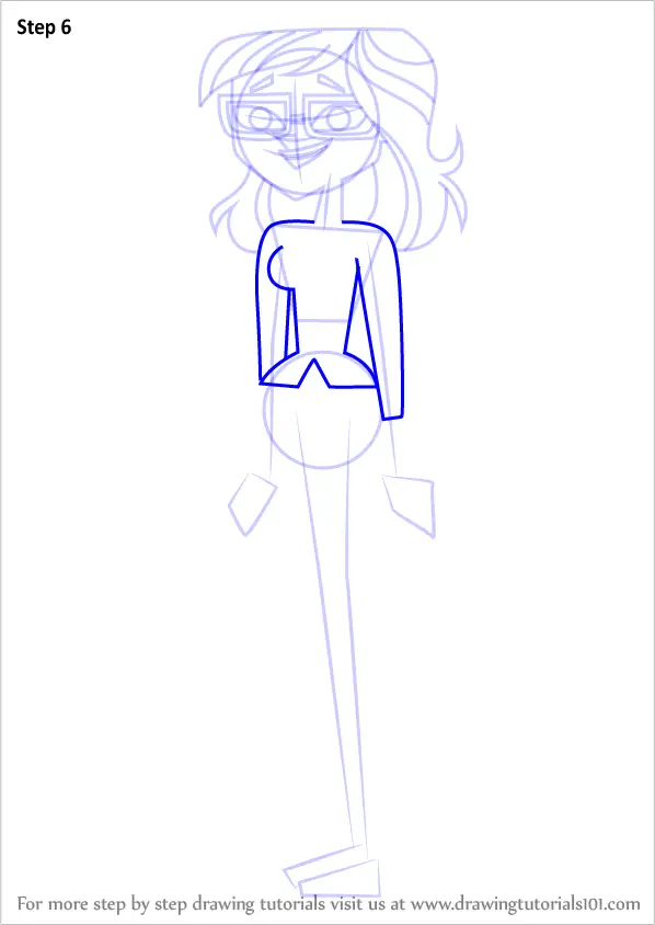 How to Draw Ellody from Total Drama (Total Drama) Step by Step ...