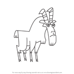 How to Draw Goat from Total Drama